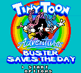 Tiny Toon Adventures - Buster Saves the Day (Europe) (En,Fr,De,Es,It) Title Screen